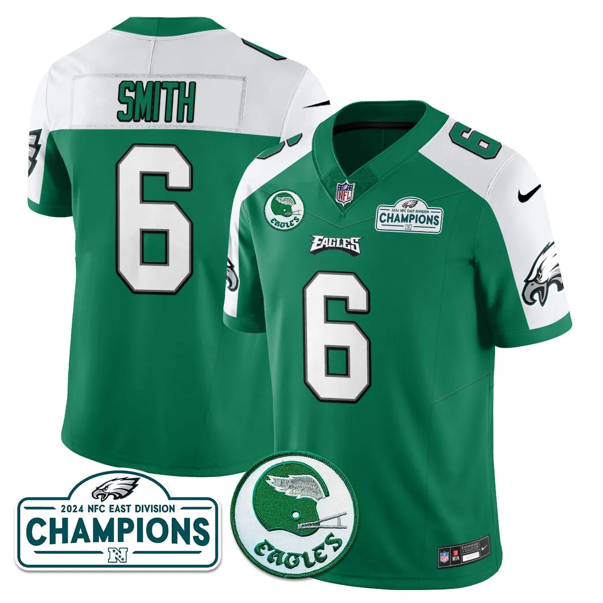 Saquon Barkley Philadelphia Eagles Nike 2024 NFC East Division Champions Stitched Jersey - Black - Image 40