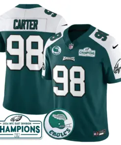 Saquon Barkley Philadelphia Eagles Nike 2024 NFC East Division Champions Stitched Jersey - Black - Image 42