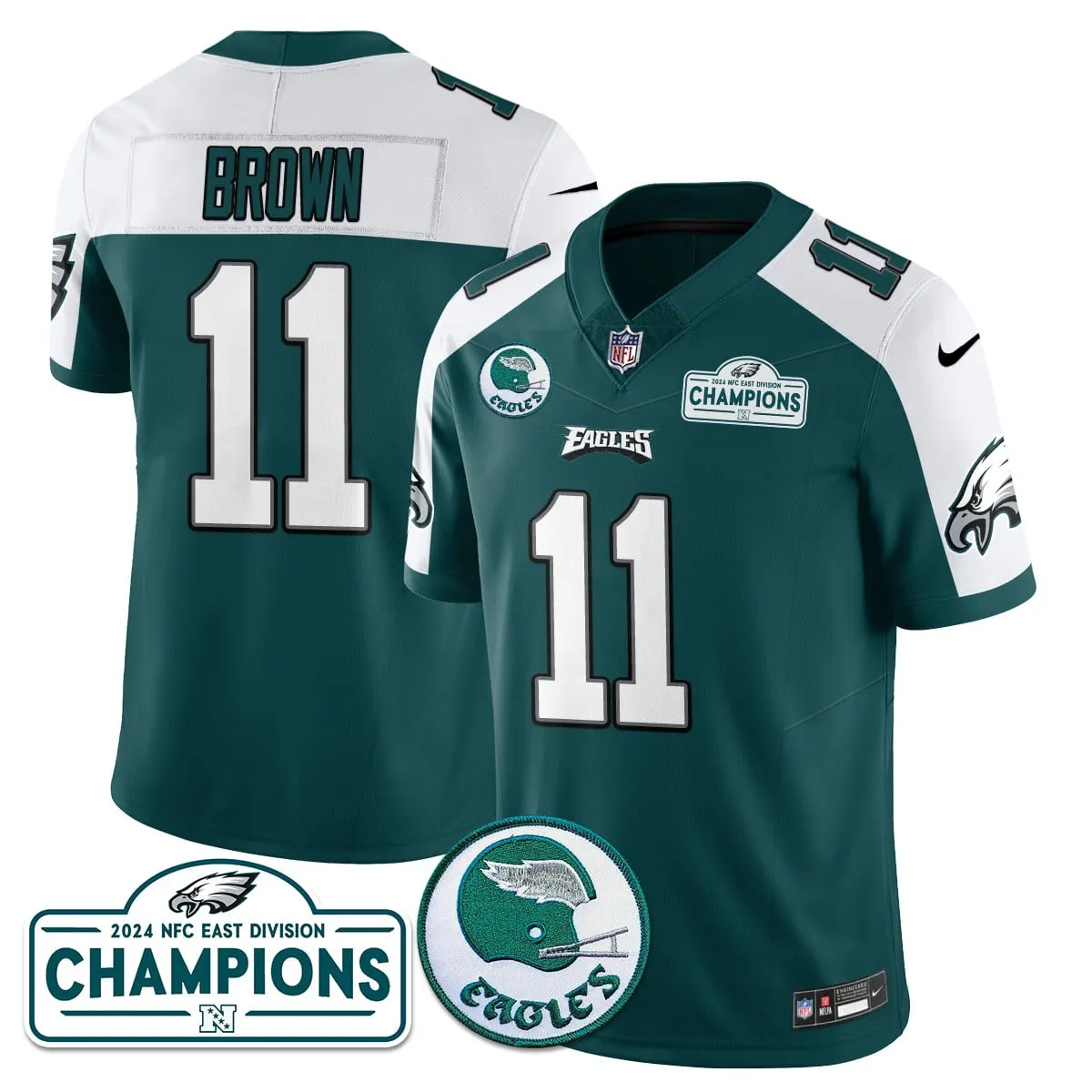 Saquon Barkley Philadelphia Eagles Nike 2024 NFC East Division Champions Stitched Jersey - Black - Image 41