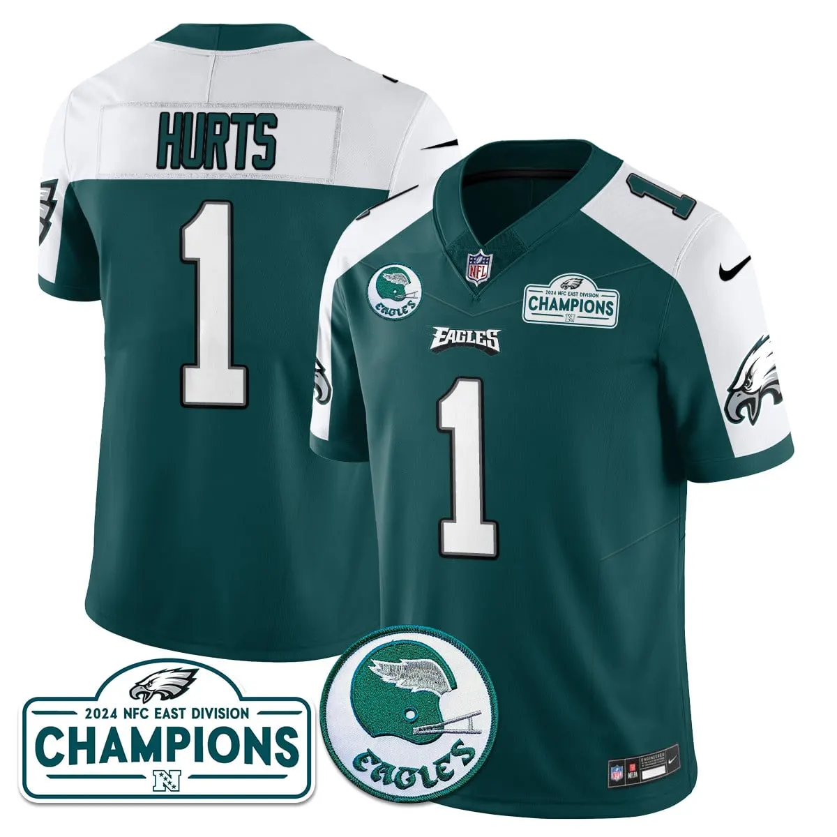 Saquon Barkley Philadelphia Eagles Nike 2024 NFC East Division Champions Stitched Jersey - Black - Image 45