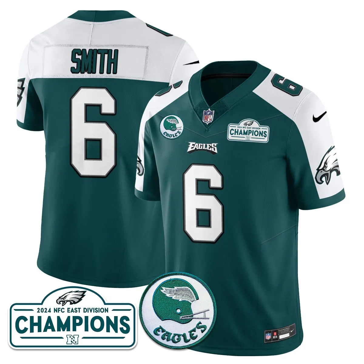 Saquon Barkley Philadelphia Eagles Nike 2024 NFC East Division Champions Stitched Jersey - Black - Image 47