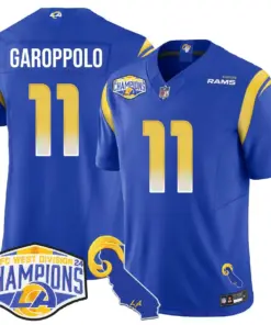 Puka Nacua Los Angeles Rams Nike 2024 NFC West Division Champions Stitched Jersey - White - Image 31