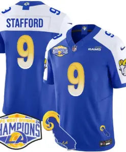 Puka Nacua Los Angeles Rams Nike 2024 NFC West Division Champions Stitched Jersey - White - Image 42