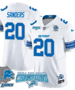 Jared Goff Detroit Lions Nike 2024 NFC North Champions Stitched Jersey - Anthracite - Image 23