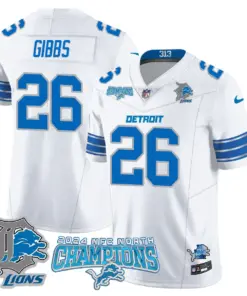Jared Goff Detroit Lions Nike 2024 NFC North Champions Stitched Jersey - Anthracite - Image 22