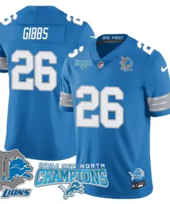 Jared Goff Detroit Lions Nike 2024 NFC North Champions Stitched Jersey - Anthracite - Image 27