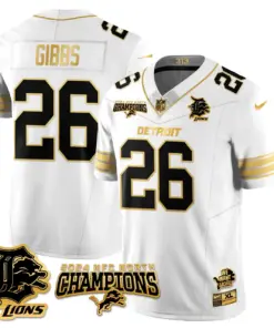 Jared Goff Detroit Lions Nike 2024 NFC North Champions Stitched Jersey - Anthracite - Image 58