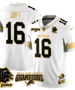 Jared Goff Detroit Lions Nike 2024 NFC North Champions Stitched Jersey - Anthracite - Image 57