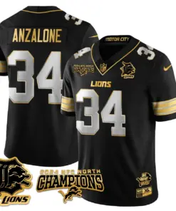 Jared Goff Detroit Lions Nike 2024 NFC North Champions Stitched Jersey - Anthracite - Image 73