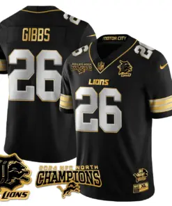 Jared Goff Detroit Lions Nike 2024 NFC North Champions Stitched Jersey - Anthracite - Image 75