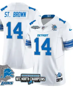 Jahmyr Gibbs Detroit Lions Nike 2024 NFC North Champions Stitched Jersey - Black - Image 25
