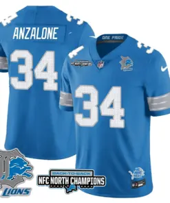 Jahmyr Gibbs Detroit Lions Nike 2024 NFC North Champions Stitched Jersey - Black - Image 26