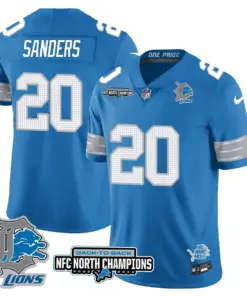 Jahmyr Gibbs Detroit Lions Nike 2024 NFC North Champions Stitched Jersey - Black - Image 33