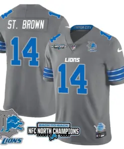 Jahmyr Gibbs Detroit Lions Nike 2024 NFC North Champions Stitched Jersey - Black - Image 40