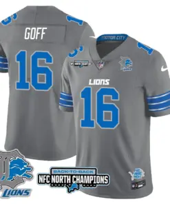 Jahmyr Gibbs Detroit Lions Nike 2024 NFC North Champions Stitched Jersey - Black - Image 36