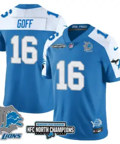 Jahmyr Gibbs Detroit Lions Nike 2024 NFC North Champions Stitched Jersey - Black - Image 43