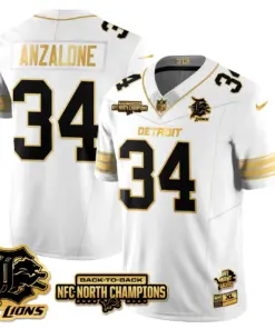 Jahmyr Gibbs Detroit Lions Nike 2024 NFC North Champions Stitched Jersey - Black - Image 59