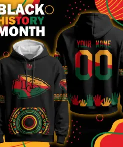 Kansas City Chiefs Nike Black History Month Custom Limited Pullover Hoodie - Black