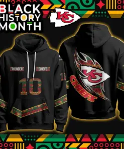 Kansas City Chiefs Nike Black History Month Custom Limited Pullover Hoodie - Black