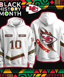 Alternative view of Kansas City Chiefs Nike Black History Month Custom Limited Pullover Hoodie - Black