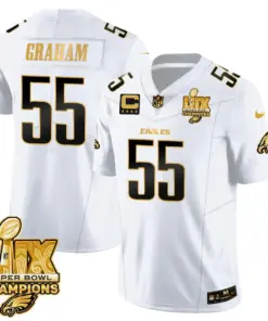 Philadelphia Eagles Nike Super Bowl LIX Champions Vapor Limited Stitched Jersey - Anthracite - Image 7