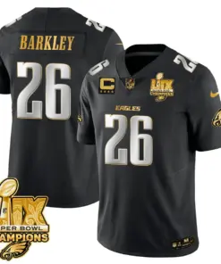 Philadelphia Eagles Nike Super Bowl LIX Champions Vapor Limited Stitched Jersey - Anthracite