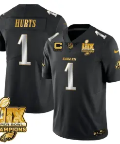 Philadelphia Eagles Nike Super Bowl LIX Champions Vapor Limited Stitched Jersey - Anthracite - Image 4