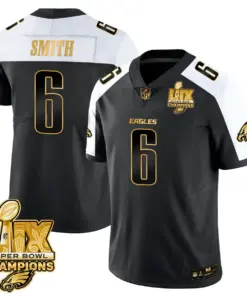 Philadelphia Eagles Nike Super Bowl LIX Champions Vapor Limited Stitched Jersey - Anthracite - Image 16