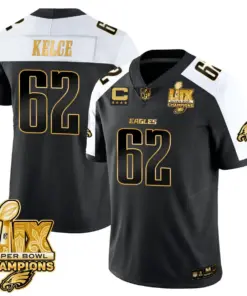 Philadelphia Eagles Nike Super Bowl LIX Champions Vapor Limited Stitched Jersey - Anthracite - Image 18