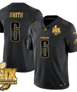 Philadelphia Eagles Nike Super Bowl LIX Champions Vapor Limited Stitched Jersey - Anthracite - Image 23