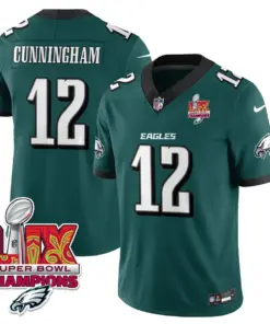 Philadelphia Eagles Nike Super Bowl LIX Champions Vapor Limited Stitched Jersey - Anthracite - Image 25