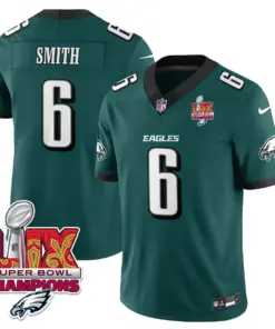 Philadelphia Eagles Nike Super Bowl LIX Champions Vapor Limited Stitched Jersey - Anthracite - Image 28