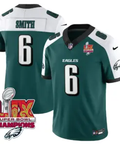 Philadelphia Eagles Nike Super Bowl LIX Champions Vapor Limited Stitched Jersey - Anthracite - Image 34