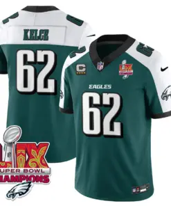 Philadelphia Eagles Nike Super Bowl LIX Champions Vapor Limited Stitched Jersey - Anthracite - Image 32