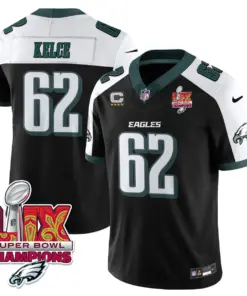 Philadelphia Eagles Nike Super Bowl LIX Champions Vapor Limited Stitched Jersey - Anthracite - Image 38