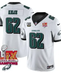 Philadelphia Eagles Nike Super Bowl LIX Champions Vapor Limited Stitched Jersey - Anthracite - Image 43