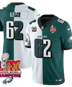 Philadelphia Eagles Nike Super Bowl LIX Champions Vapor Limited Stitched Jersey - Anthracite - Image 46