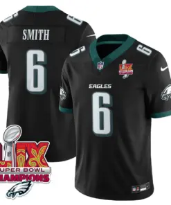Philadelphia Eagles Nike Super Bowl LIX Champions Vapor Limited Stitched Jersey - Anthracite - Image 55