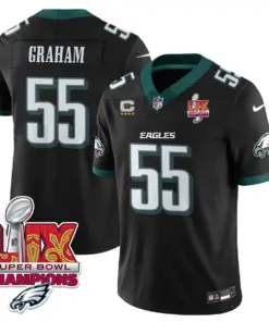 Philadelphia Eagles Nike Super Bowl LIX Champions Vapor Limited Stitched Jersey - Anthracite - Image 53