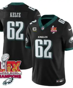 Philadelphia Eagles Nike Super Bowl LIX Champions Vapor Limited Stitched Jersey - Anthracite - Image 54
