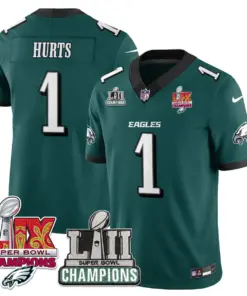 Saquon Barkley Philadelphia Eagles Nike LII-LIX Super Bowl Champions Vapor Limited Stitched Jersey LIX Jersey - Kelly Green - Image 4
