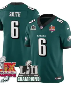 Saquon Barkley Philadelphia Eagles Nike LII-LIX Super Bowl Champions Vapor Limited Stitched Jersey LIX Jersey - Kelly Green - Image 11