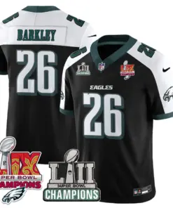 Saquon Barkley Philadelphia Eagles Nike LII-LIX Super Bowl Champions Vapor Limited Stitched Jersey LIX Jersey - Kelly Green - Image 40