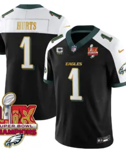 Philadelphia Eagles Nike Gold Trim Super Bowl LIX Champions Vapor Limited Stitched Jersey - Kelly Green - Image 46
