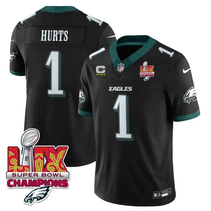 Philadelphia Eagles Nike Super Bowl LIX Champions Vapor Limited Stitched Jersey - Anthracite - Image 57