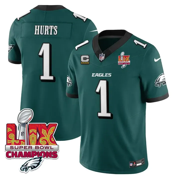 Philadelphia Eagles Nike Super Bowl LIX Champions Vapor Limited Stitched Jersey - Anthracite - Image 58