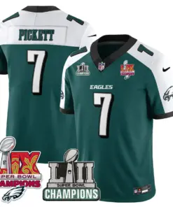 Saquon Barkley Philadelphia Eagles Nike LII-LIX Super Bowl Champions Vapor Limited Stitched Jersey LIX Jersey - Kelly Green - Image 48