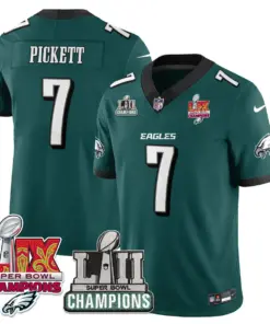 Saquon Barkley Philadelphia Eagles Nike LII-LIX Super Bowl Champions Vapor Limited Stitched Jersey LIX Jersey - Kelly Green - Image 47
