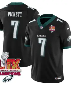 Philadelphia Eagles Nike Super Bowl LIX Champions Vapor Limited Stitched Jersey - Anthracite - Image 66