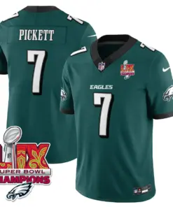 Philadelphia Eagles Nike Super Bowl LIX Champions Vapor Limited Stitched Jersey - Anthracite - Image 64